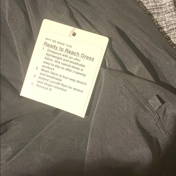 NWT Lululemon Ready To Reach Dress Black Mesh - Picture 8 of 9